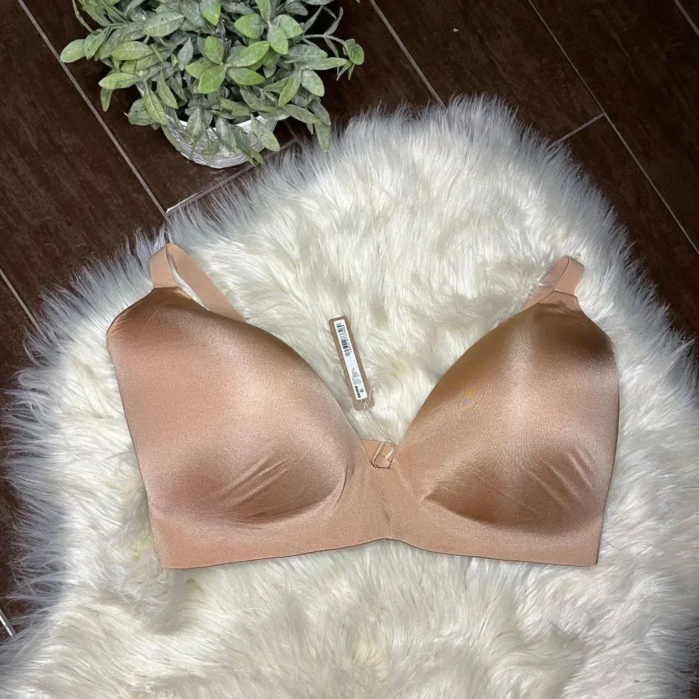 SKIMS body lightly lined bra Seamless Tan Bra Sz 44 H